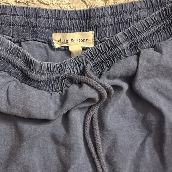 Cloth & Stone Size S Lightweight Skirt elastic Waist & Drawstring w/ Pockets - Picture 2 of 3